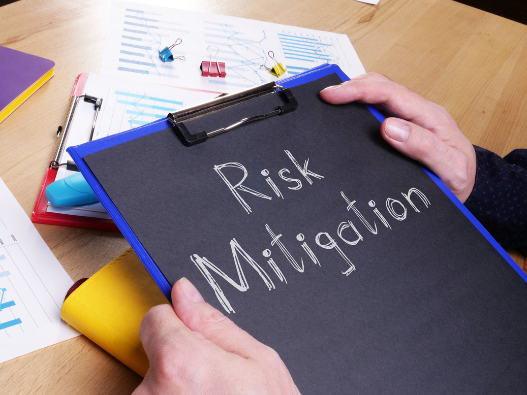 Risk Mitigation is shown on the conceptual photo using the text