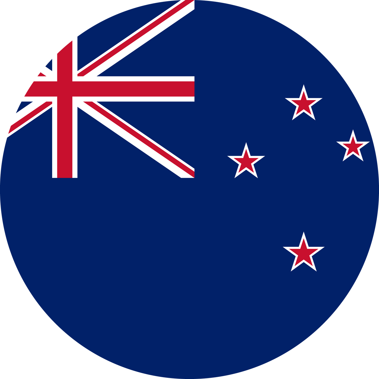 Flag of New Zealand Round Icon
