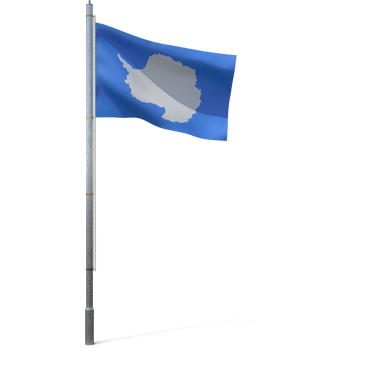 3D Flag of Antarctica